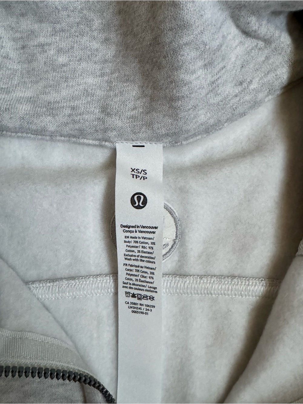 Lululemon Scuba Oversized Funnel Neck Half Zip XS/ S - Picture 5 of 6